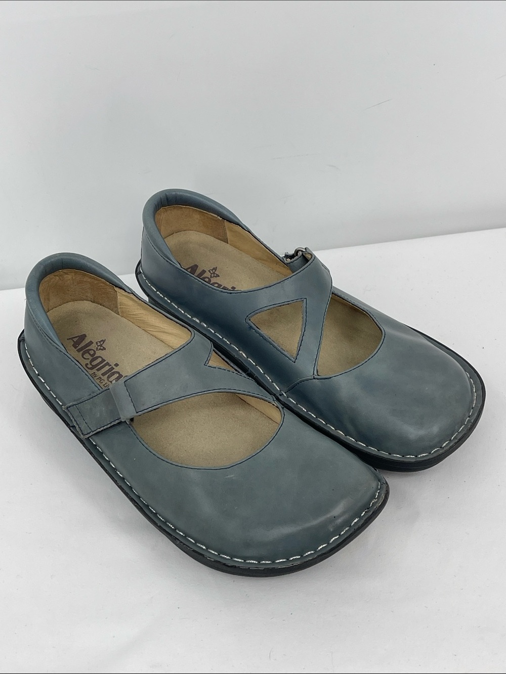 Alegria Women's LIGHT  Blue Mary Jane Comfort Shoes SIZE 40